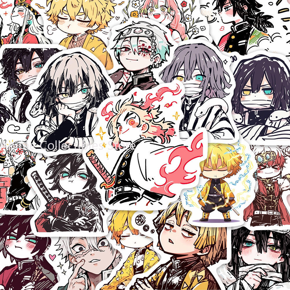 Accessories Laptop - 55PCS Demon Slayer Kamado Tanjirou Anime