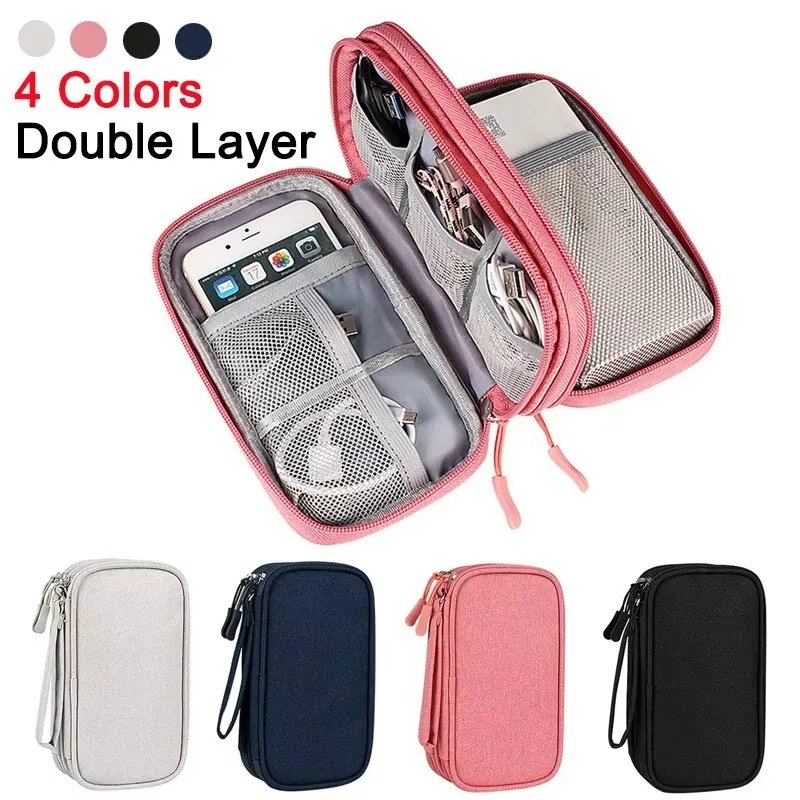 Cable Management Bag - Travel Waterproof Carrying Bag Electronics Organizer