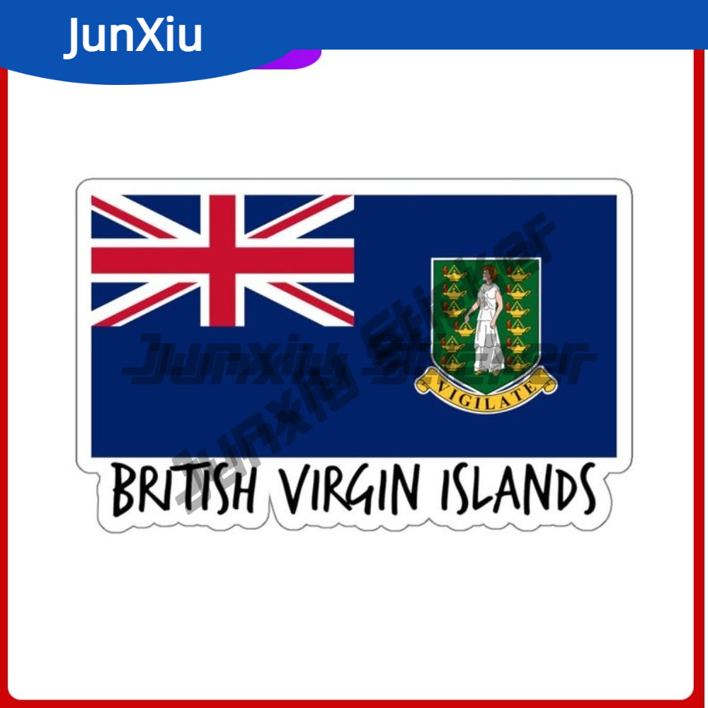 Laptop Accessories For Gift - British Virgin Islands Flag Gift Sticker