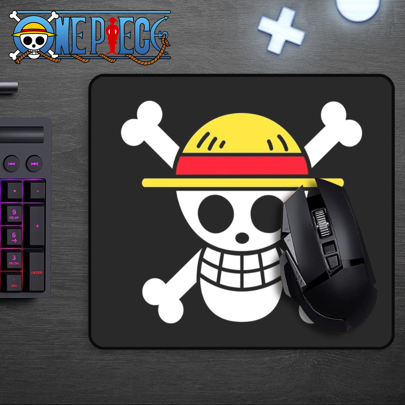 Laptop Accessories Bundle - Cartoon One Piece Luffy Skull Mouse