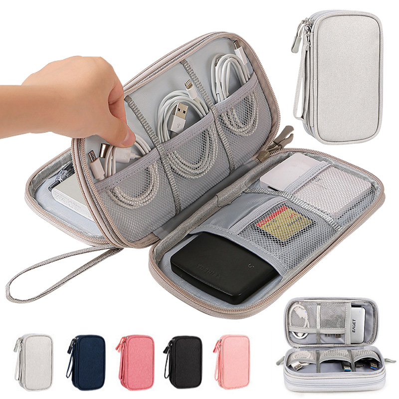 Cable Management Bag - Multi-Color Portable Travel Digital Storage Bag