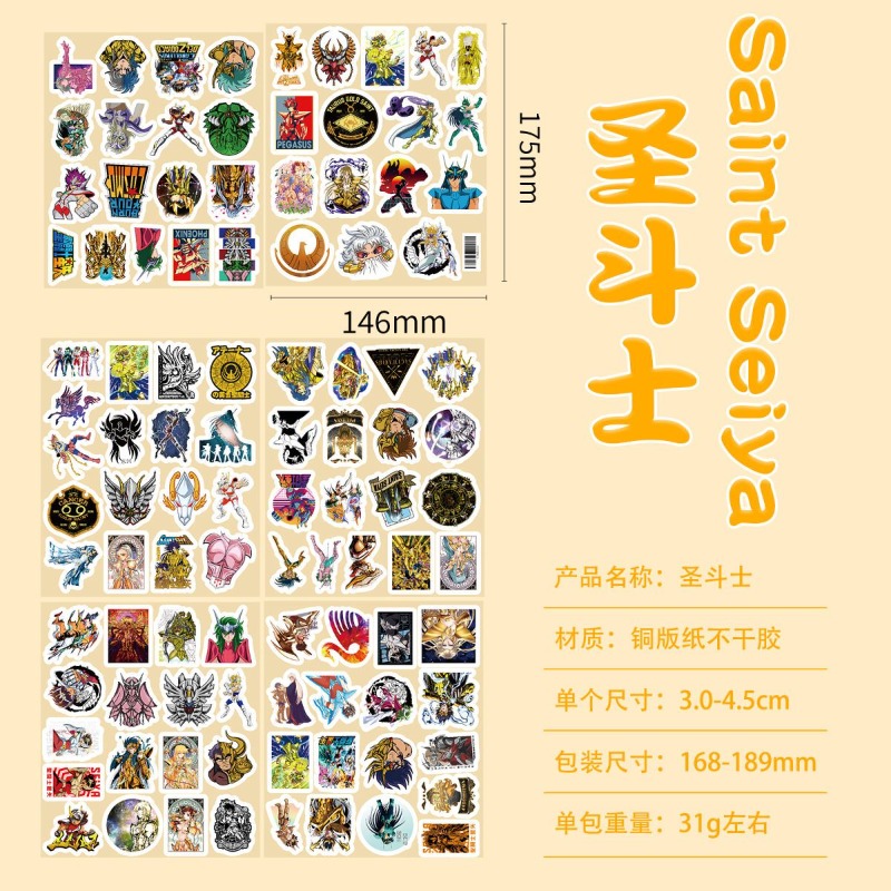 101Pcs Saint Seiya Anime Stick - đánh giá và giá Accessories Laptop
