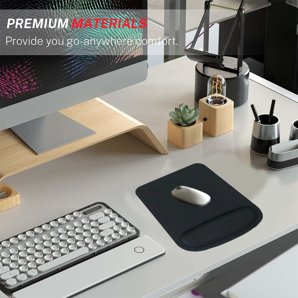 Mouse Pad Black Desk Mat for P - đánh giá và giá Laptop Accessories For Wrist Support