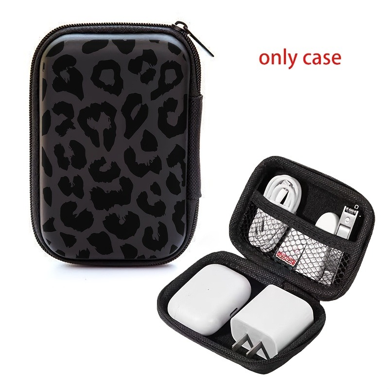 Black Leopard Print EVA Hard S - đánh giá và giá Cable Management Bag