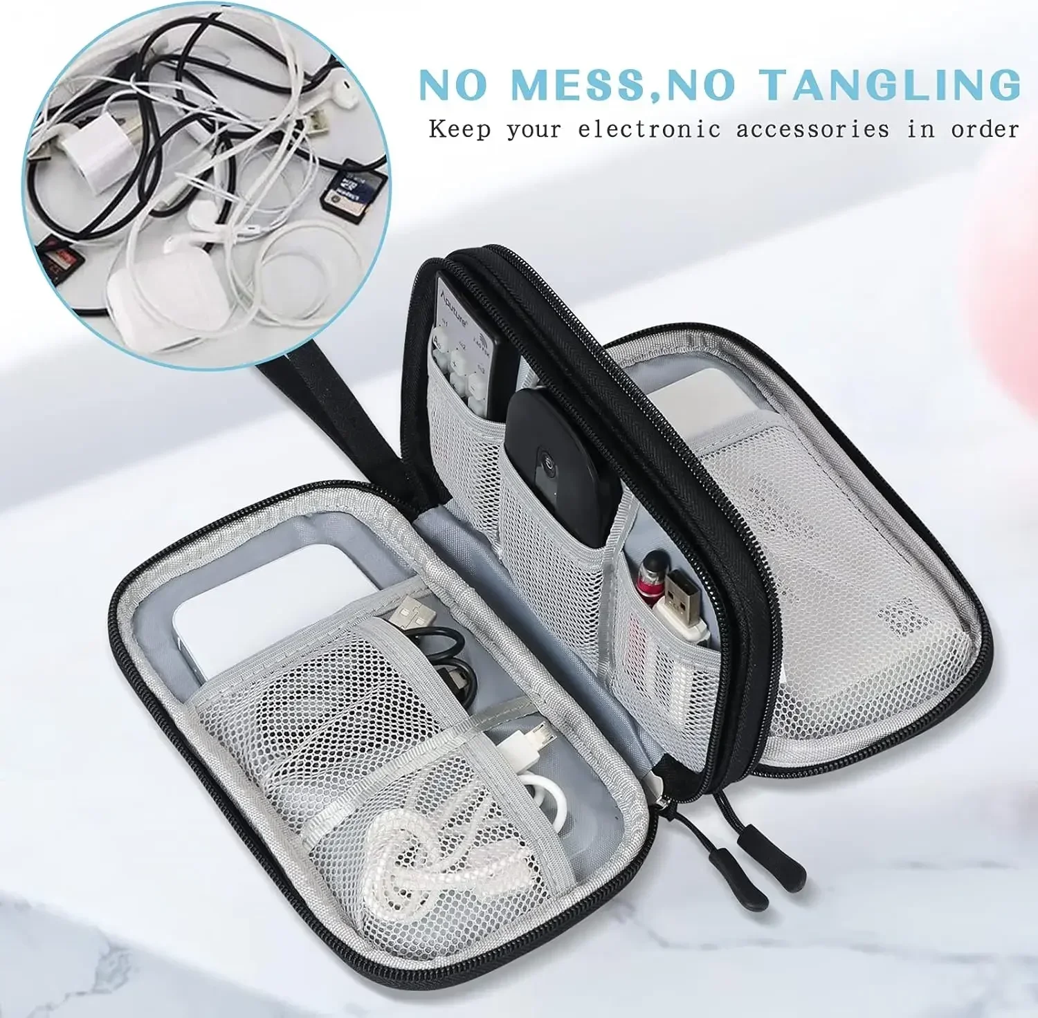 Travel Cable Bag Portable Digi - đánh giá và giá Cable Management Bag