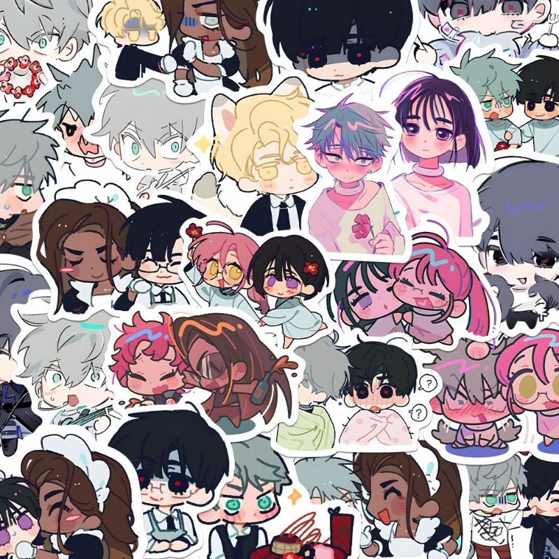 80Pcs/set Cartoon Anime Alien  - đánh giá và giá Laptop Accessories For Gift