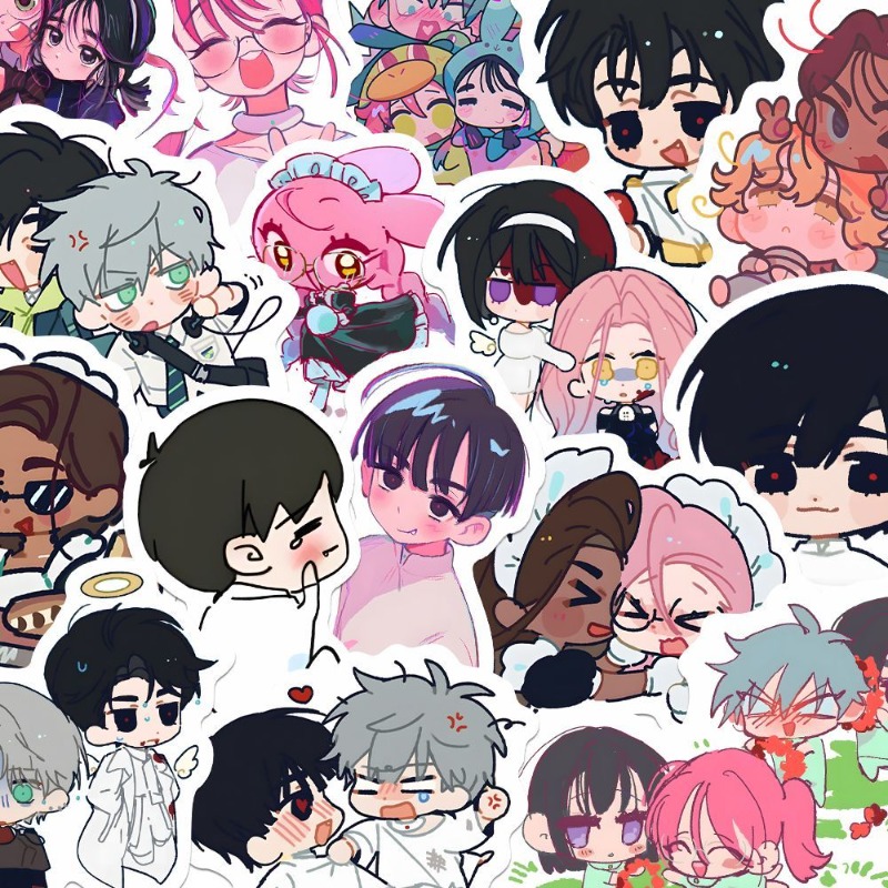 80Pcs/set Cartoon Anime Alien  - đánh giá và giá Laptop Accessories For Gift