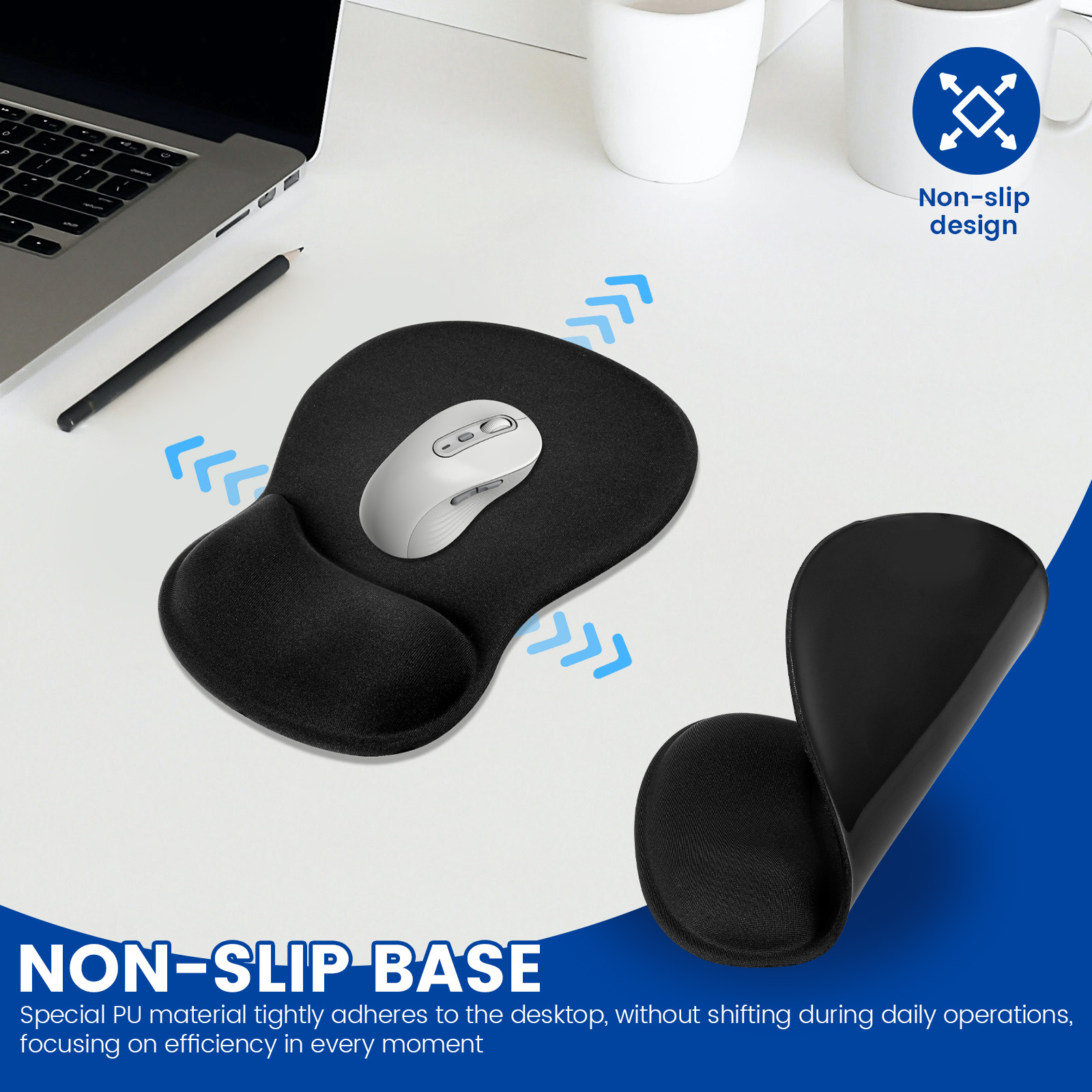 1/4 Pcs Ergonomic Mouse Pad No - đánh giá và giá Laptop Accessories For Wrist Support