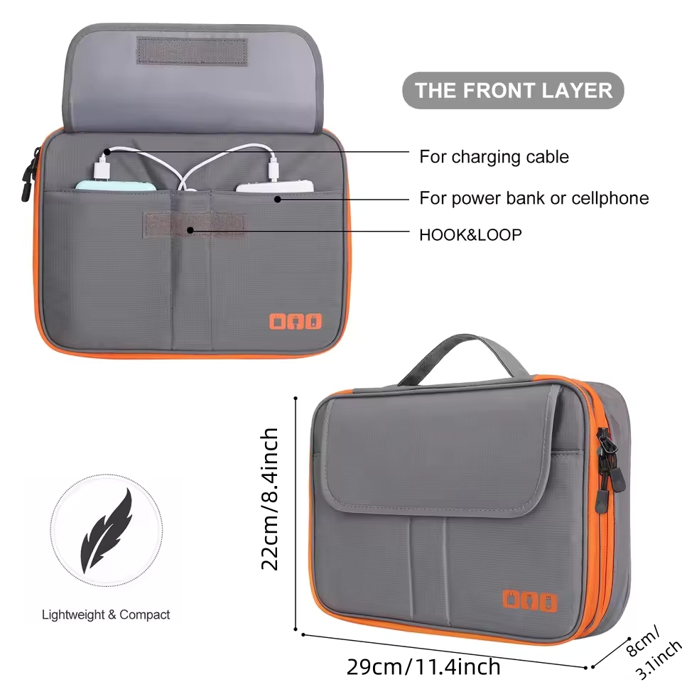 Travel Double Layer Digital St - đánh giá và giá Cable Management Bag