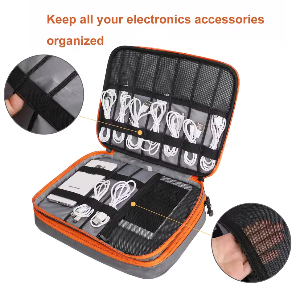 Travel Double Layer Digital St - đánh giá và giá Cable Management Bag