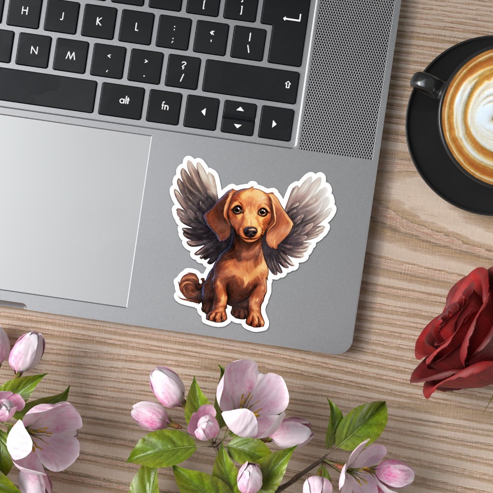 Dachshund Angel Vinyl New Must - đánh giá và giá Laptop Accessories To Have
