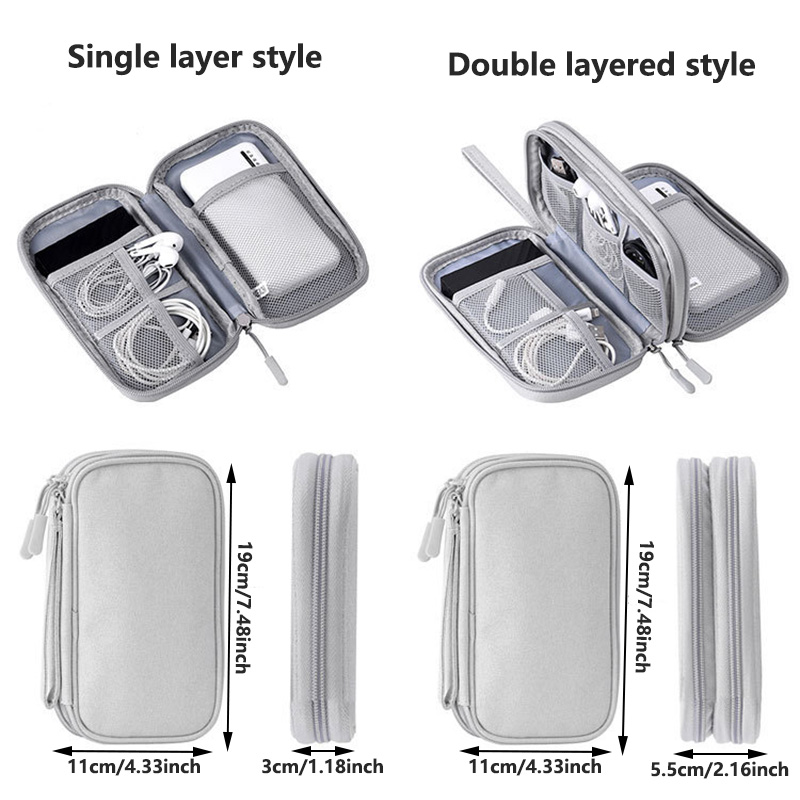 Multi-Color Portable Travel Di - đánh giá và giá Cable Management Bag