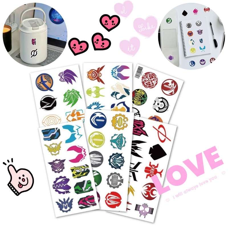60 Sheets Kamen Rider Logo Sti - đánh giá và giá Accessories Laptop